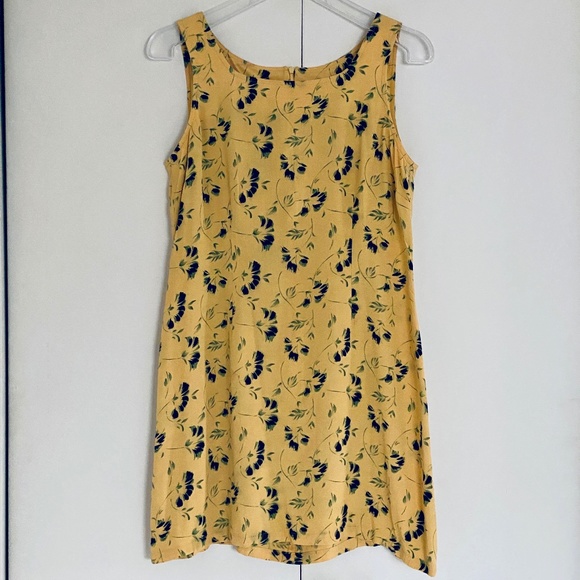 Tristan & Iseut I 90s I Floral Sleeveless Mini Sheath Dress I FLAWED - Picture 7 of 16